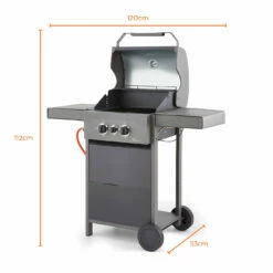 Tower Stealth 2000 Two Burner BBQ W/ Side Burner - Black -OUTSUNNY Shop T978500 12
