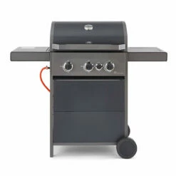Tower Stealth 3000 Three Burner BBQ W/ Side Burner - Black