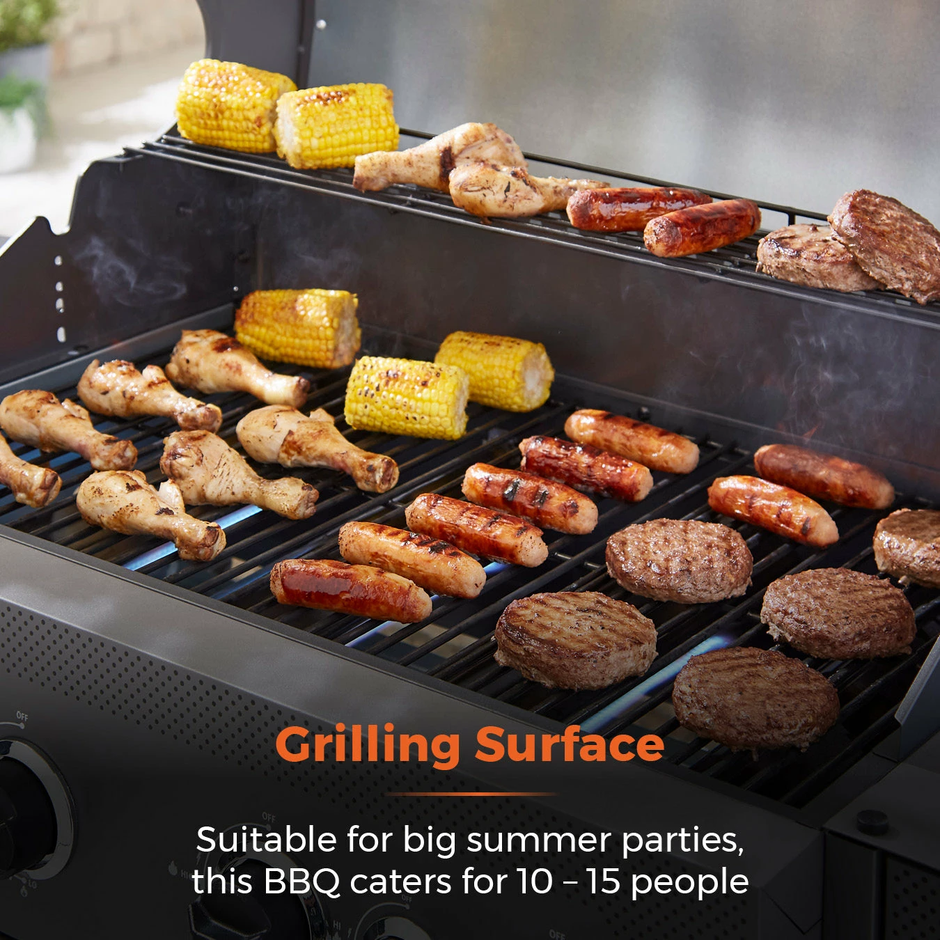 Tower Stealth 4000 Four Burner BBQ W/ Side Burner - Black 7 Tower Stealth 4000 Four Burner BBQ W/ Side Burner - Black - Image 5