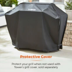 Tower Stealth 4000 Four Burner BBQ W/ Side Burner - Black 29 Tower Stealth 4000 Four Burner BBQ W/ Side Burner - Black -OUTSUNNY Shop T978502 11