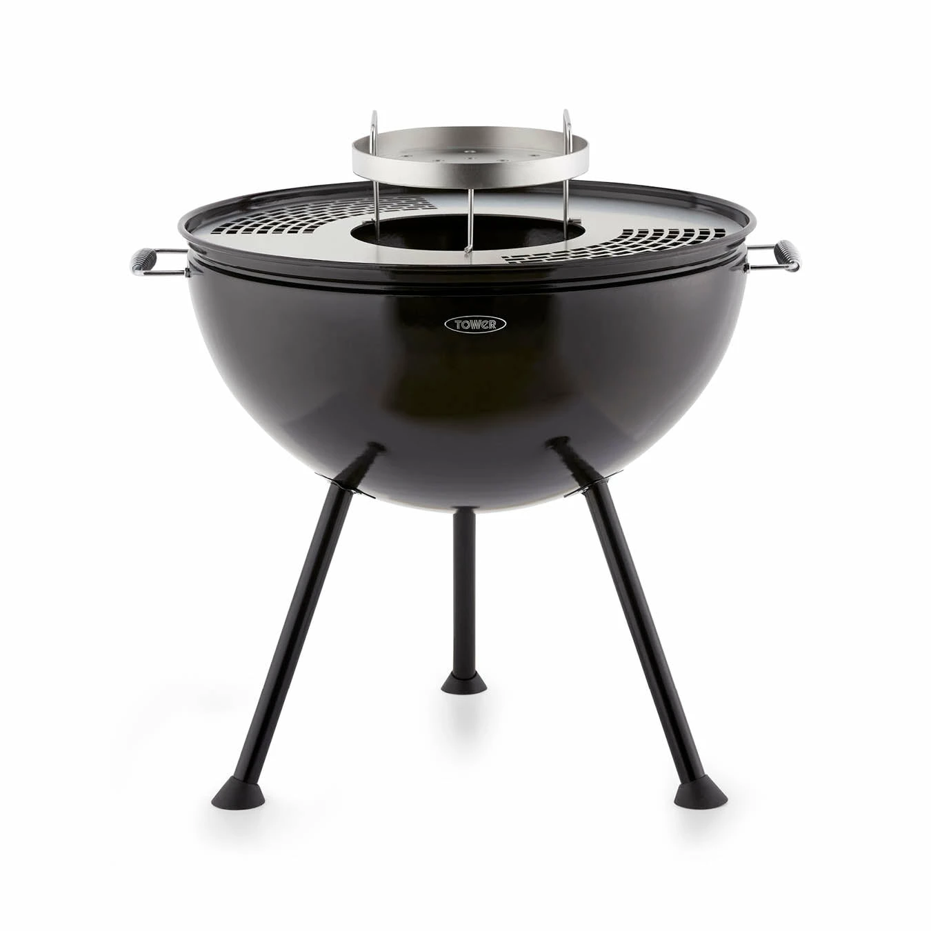 Tower Sphere BBQ Pit 'N' Grill - Black 3 Tower Sphere BBQ Pit 'N' Grill - Black