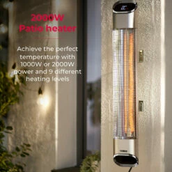 Tower Vesta 2KW Wall Mount Patio Heater -OUTSUNNY Shop T978518 03