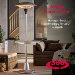 Tower ASTRID 2KW Patio Heater Table -OUTSUNNY Shop T978521 03