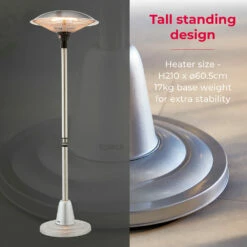 Tower ASTRID 2KW Patio Heater Table -OUTSUNNY Shop T978521 07