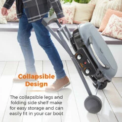 Tower Tourer Two Burner Portable Gas BBQ - Grey -OUTSUNNY Shop T978522 04