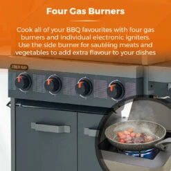 Tower Stealth Plus Four Burner BBQ -OUTSUNNY Shop T978524 03