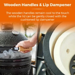 Tower Kamado Maxi Ceramic Charcoal BBQ - Black 16 Tower Kamado Maxi Ceramic Charcoal BBQ - Black -OUTSUNNY Shop T978531 06