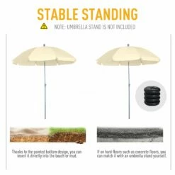 Outsunny Beach Umbrella -OUTSUNNY Shop TOIfd117dc38af07c 374acb3e 442e 4bc7 80e3 5db957c738e1