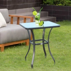 Outsunny Table Square 68.5L X 68.5W X 84H Cm - Black -OUTSUNNY Shop TYk6ff17fcf92c052 jpg