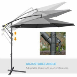 Outsunny Garden Banana Parasol With Cantilever Umbrella 3m - Grey -OUTSUNNY Shop Untitleddesign 2 233f2dea 301a 44d7 9e0f c64a241ac8e0