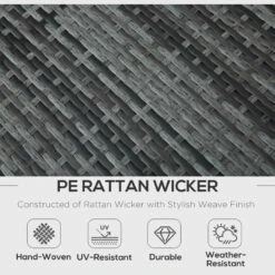 Outsunny Rattan Corner Sofa Set 1.3m - Grey 18 Outsunny Rattan Corner Sofa Set 1.3m - Grey -OUTSUNNY Shop Urcb101821a153f42 jpg