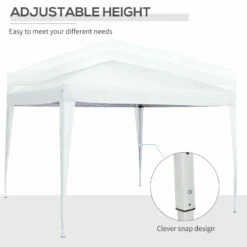 Outsunny Gazebo 2.95 M X 2.95 M - White -OUTSUNNY Shop UtM3d6185156050d4 jpg