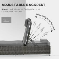 Outsunny 2 Seater Adjustable PE Rattan Wicker Lounge Set Half-Round Wicker Recliner Bed 14 Outsunny 2 Seater Adjustable PE Rattan Wicker Lounge Set Half-Round Wicker Recliner Bed -OUTSUNNY Shop V3aa0917eecc28ebe