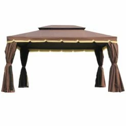 Outsunny Garden Gazebo - Brown