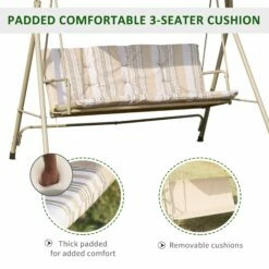 Outsunny 3 Seater Swing Bench -OUTSUNNY Shop WFO42b17dc3540639