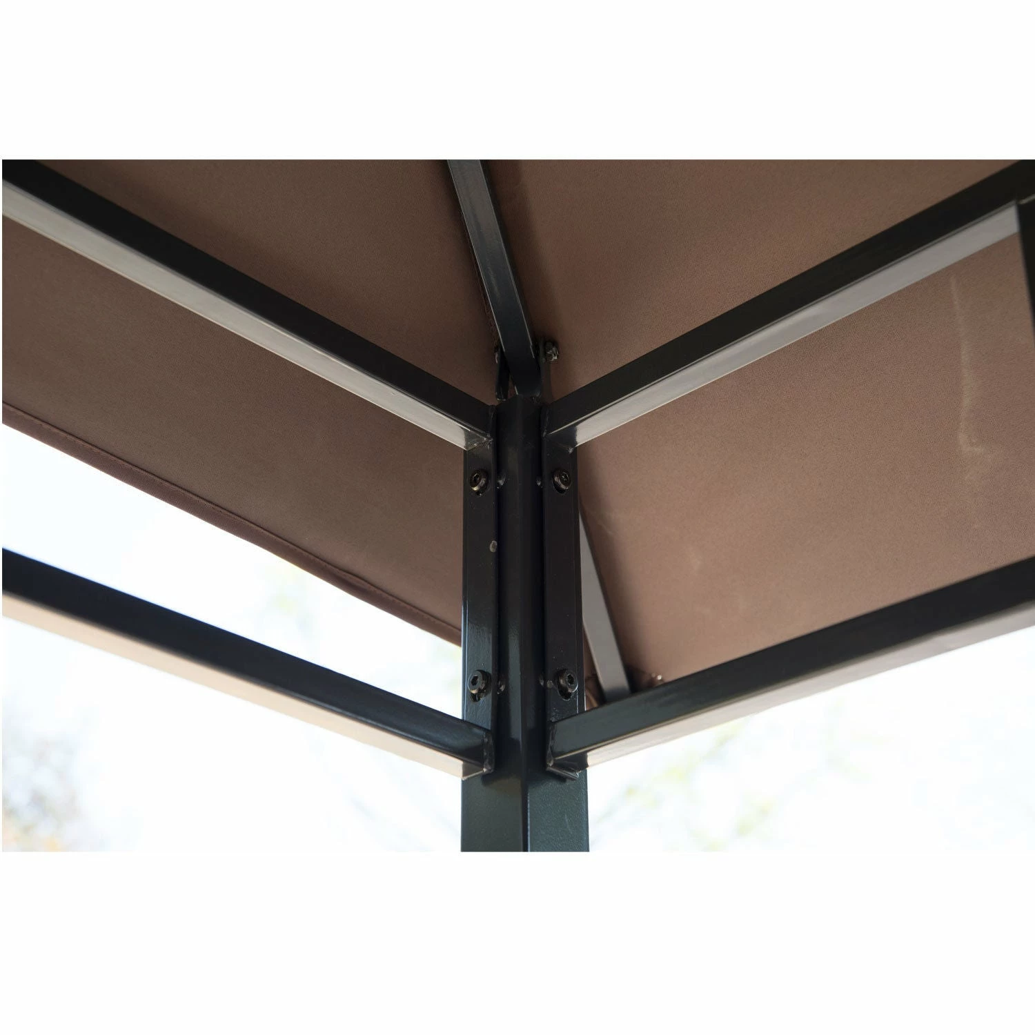 Outsunny Grill Gazebo Brown 8 Outsunny Grill Gazebo Brown - Image 6
