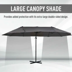 Outsunny Double Parasol 4.6m - Grey 16 Outsunny Double Parasol 4.6m - Grey -OUTSUNNY Shop XT588c1816f81bdcf jpg