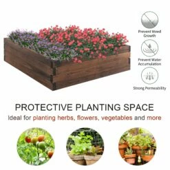 Outsunny Wooden Raised Garden Bed Planter 80 X 80cm 14 Outsunny Wooden Raised Garden Bed Planter 80 X 80cm -OUTSUNNY Shop YSfa0917ee2cf0902 f4fe2345 a6e3 402e a964 37a9b91dd476