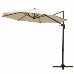 Outsunny Cantilever Parasol 3m - Beige