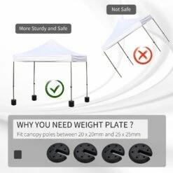 Outsunny Canopy Weight Plate -OUTSUNNY Shop Ynz92517dc59df237 99d54ad9 5792 46da 98fb 224c4856d215