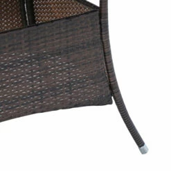 Outsunny Rattan Garden Furniture Dining Set 6-seater Patio Rectangular Table Cube Chairs Outdoor Fire Retardant Sponge Brown -OUTSUNNY Shop Yxc5441804034c57b jpg