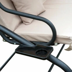 Outsunny 2-in-1 Garden Swing Chair - Light Brown -OUTSUNNY Shop Z8D756188fbaaea2c jpg