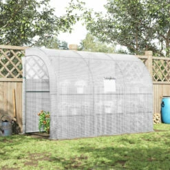 Outsunny Lean To Greenhouse 300 X 150 X 213 Cm - White 22 Outsunny Lean To Greenhouse 300 X 150 X 213 Cm - White -OUTSUNNY Shop ZQL6ff186bb744f8c jpg