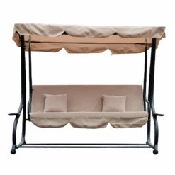 Outsunny 2-in-1 Garden Swing Chair - Light Brown -OUTSUNNY Shop ZQPdaa188fbaaea2c jpg