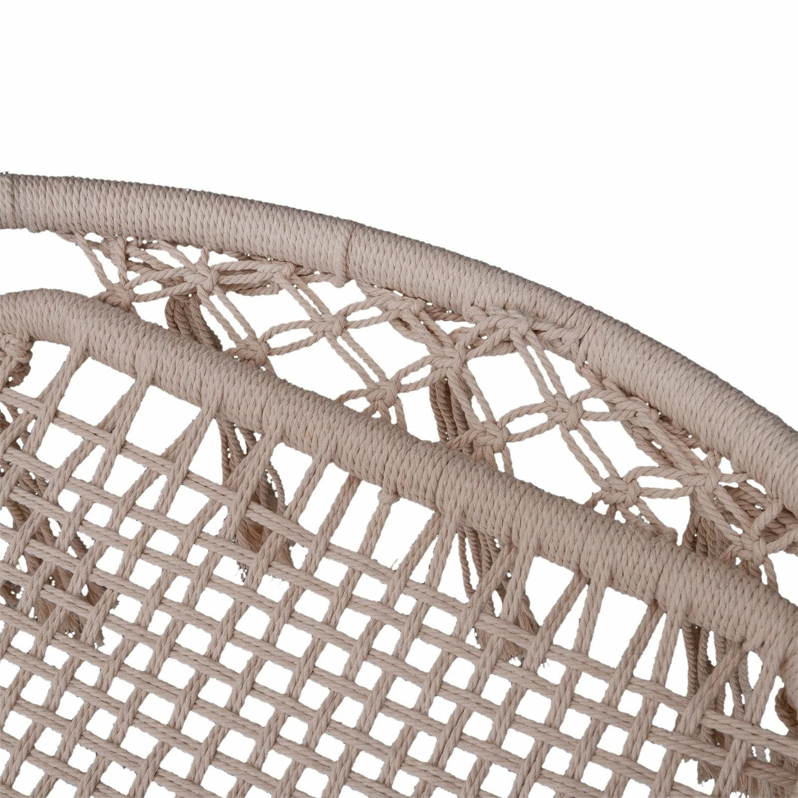 Outsunny Hammock Chair- Beige 8 Outsunny Hammock Chair- Beige - Image 6