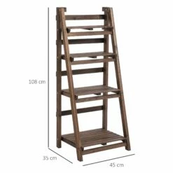 Outsunny 4-Tier Wooden Plant Shelf Foldable Flower Pots Holder Stand -OUTSUNNY Shop c2Xa1217ee2cf0313 1d8ed717 224b 4227 b879 ae4f57247257