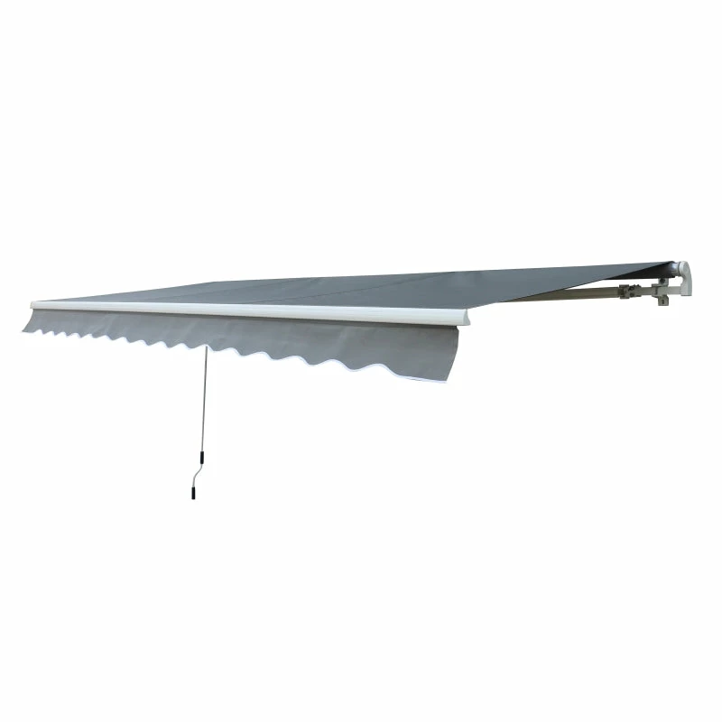 Outsunny Wall Mounted Sun Shade 2.95 X 2.5m - Grey 14 Outsunny Wall Mounted Sun Shade 2.95 X 2.5m - Grey - Image 12