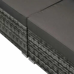 Outsunny 6 Pieces Outdoor Rattan Corner Sofa Set, Patio Aluminum Frame With All-weather Wicker Conversation Furniture W/ Coffee Table & Cushions, Mixed Grey -OUTSUNNY Shop cfPfc91865415d2f3 jpg