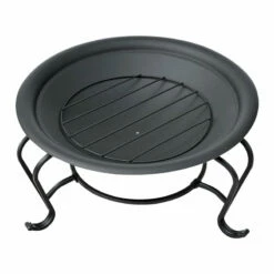 Outsunny Steel Fire Pit, Φ 56x45H Cm (Lid Included)-Black -OUTSUNNY Shop dVxa0117dc39d42d2 jpg