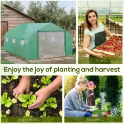 Outsunny Greenhouse Polytunnel 4.47x3x2m - Green -OUTSUNNY Shop daNb0617e70dafc66 jpg