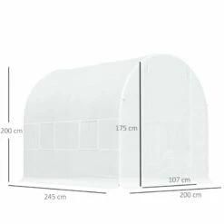 Outsunny Greenhouse Polytunnel 2.5 X 2 X 2 M - White -OUTSUNNY Shop dse4d81847a05707c jpg