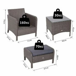 Outsunny Rattan 2 Seater Set With Footstools And Side Table - Dark Grey 17 Outsunny Rattan 2 Seater Set With Footstools And Side Table - Dark Grey -OUTSUNNY Shop eFea1217eecc299a0 jpg