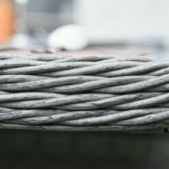 Outsunny 9 Pieces PE Rattan Cube Garden Furniture Set With Cushions, Outdoor Dining Table Set With 4 Armchair, 4 Single Seat, And Glass Top Table W/ Umbrella Hole, Mixed Grey -OUTSUNNY Shop eGpd4d17eecc28a6f