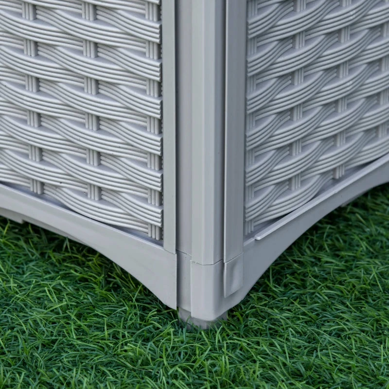 Outsunny Raised Bed Plastic Set Of 4 40x40x44cm - Grey 14 Outsunny Raised Bed Plastic Set Of 4 40x40x44cm - Grey - Image 12