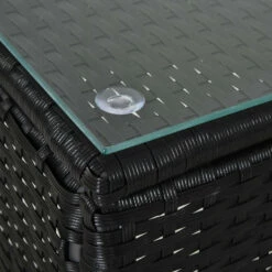 Outsunny Rattan Lounge Set With Side Table - Black -OUTSUNNY Shop f9O3d617eecc29e65 jpg