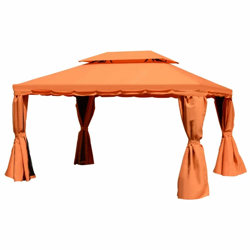 Outsunny Garden Gazebo - Orange 3 Outsunny Garden Gazebo - Orange
