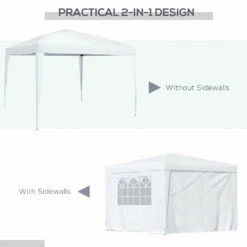 Outsunny Gazebo 2.95 M X 2.95 M - White -OUTSUNNY Shop fLCa09185156050d4 jpg
