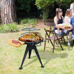 Outsunny Outdoor BBQ With Double Grill And Cutting Board -OUTSUNNY Shop gBk6ff181196f9d03 jpg