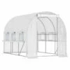 Outsunny Greenhouse Polytunnel 3x2x2m - White -OUTSUNNY Shop gVR98a1859a21d96a jpg