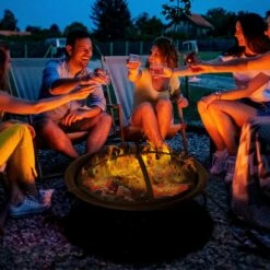 Outsunny Steel Fire Pit, Φ 56x45H Cm (Lid Included)-Black -OUTSUNNY Shop gx606d17dc39d42d2 c8a2672a 9041 47d5 a0b1 20dd94baa7bd