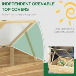 Outsunny Wood Cold Frame Greenhouse -OUTSUNNY Shop hMOf2917e2eb5f65a