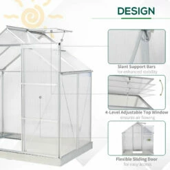 Outsunny Walk-In Greenhouse 6 X 4 Ft -OUTSUNNY Shop i5Ka091813be1e050 jpg