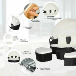 Outsunny Outdoor Daybed With Cushions - Black -OUTSUNNY Shop iJJ88c1803f6e7a45 jpg