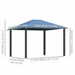 Outsunny Hardtop Gazebo 3.6m X 3m - Brown 19 Outsunny Hardtop Gazebo 3.6m X 3m - Brown -OUTSUNNY Shop iUn55117e9069b33f jpg