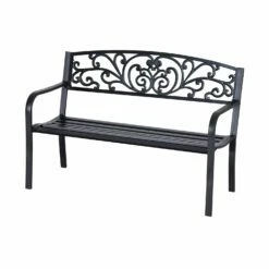 Outsunny Garden Bench - Black