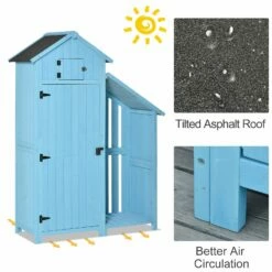 OUTSUNNY Garden Storage Shed - Blue -OUTSUNNY Shop jwA6ed17e906b33fe dedf08aa 381a 4d3f 9395 2fa43d5bdc11